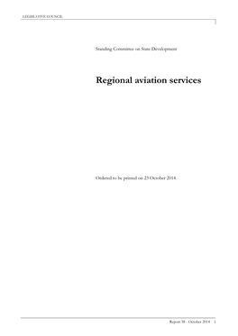 Regional Aviation Services