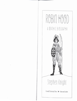 Robin Hood: a Mythic Biography