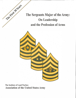 On Leadership and the Profession of Arms (1996)