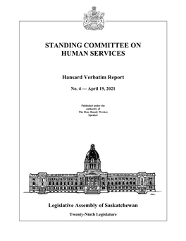 April 19, 2021 Human Services Committee