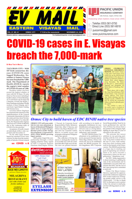 Ormoc City to Build Haven of EDC BINHI Native Tree Species Ed by the Regional Inter-Agency Task Force for COVID-19 (RIATF) ORMOC CITY Will Soon Estab- J