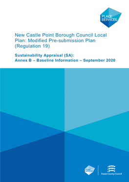 New Castle Point Borough Council Local Plan: Modified Pre-Submission Plan (Regulation 19)
