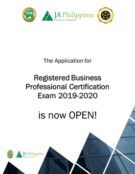 Registered Business Professional Certification Exam 2019-2020