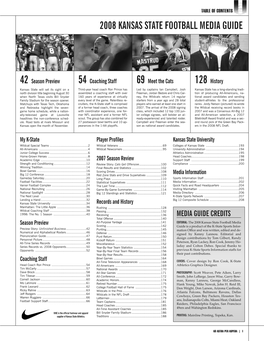 2008 Kansas State Football Media Guide