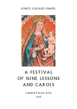 A Festival of Nine Lessons and Carols 2008