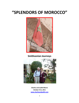 “Splendors of Morocco”