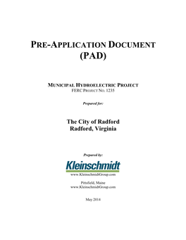Pre-Application Document (PDF)