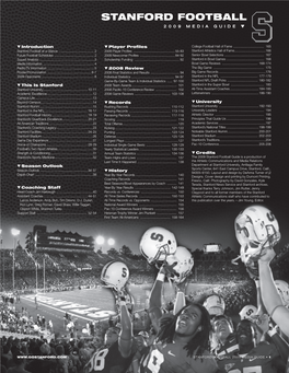 Stanford Football 2009 Media Guide ▼