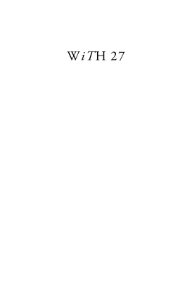 With 27 Wit H 27 Is Published by BA (Hons) English BA (Hons) Creative Writing BA (Hons) English with Creative Writing Falmouth University