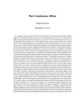 Catalonian Affair