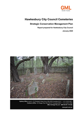 Hawkesbury City Council Cemeteries Strategic Conservation Management Plan
