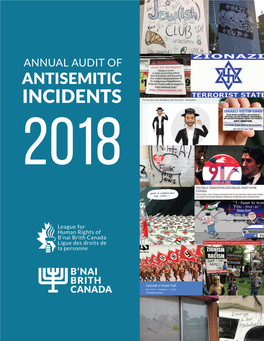 Audit of Antisemitic Incidents 2018 the Audit