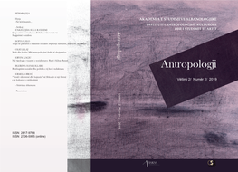 ANTROPOLOGJI Vëll. 2 Nr. 2