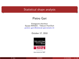 Statistical Shape Analysis