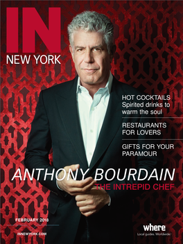 Anthony Bourdain the Intrepid Chef