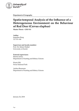 Spatio-Temporal Analysis of the Influence of A