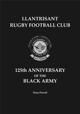 LLANTRISANT RUGBY FOOTBALL CLUB 125Th ANNIVERSARY