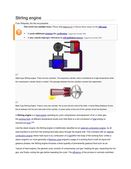 Stirling Engine