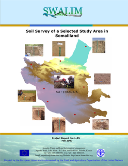 Soil Survey of a Selected Study Area in Somaliland