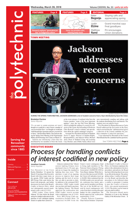Jackson Addresses Recent Concerns