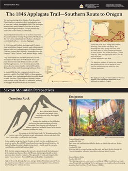 The 1846 Applegate Trail—Southern Route to Oregon ‘