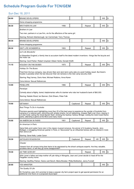 Program Guide Report