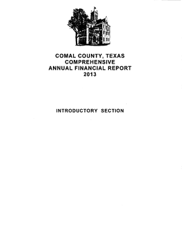 Comal County, Texas Comprehensive Annual Financial Report 2013