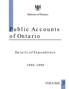 Public Accounts 1998-1999