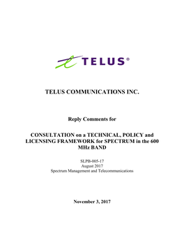 Telus Communications Inc