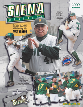 20521 Siena Baseball Covers.Qxp:Layout 1 2/6/09 9:19 AM Page 1
