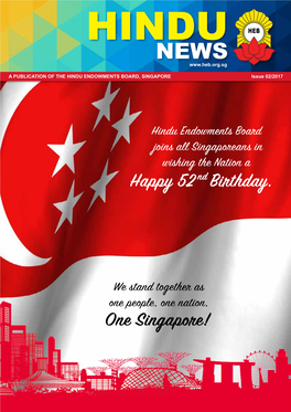 Happy 52 Nd Birthday. One Singapore!