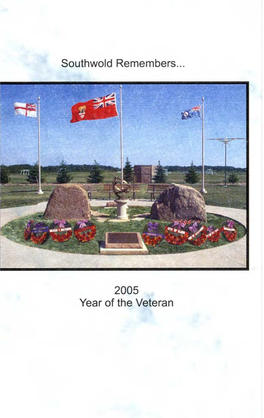 Southwold Remembers ... 2005 Year of the Veteran