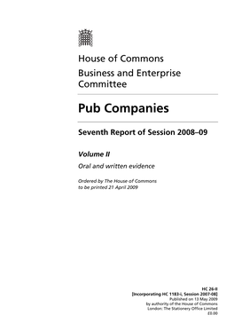 Pub Companies