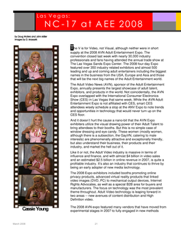 AVN 2008 Kicked Off, When Several Major Hollywood Studios Withdrew Support for the HD Format