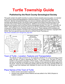 Turtle Township Guide