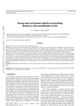 Young Stars and Brown Dwarfs Surrounding Alnilam (Eps Ori) And