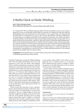 A Reality Check on Hardy–Weinberg