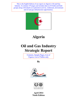 Algeria Oil and Gas Industry Strategic Report