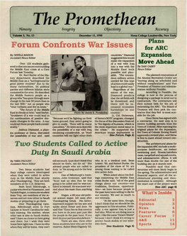 Forum Confronts War Issues