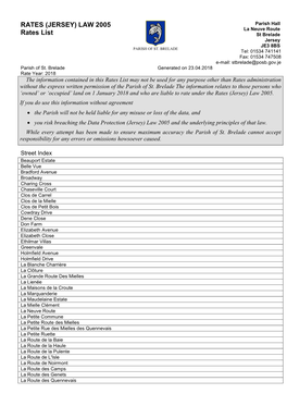 LAW 2005 Rates List