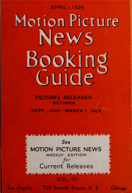 Motion Picture News Booking Guide (1923-1924)