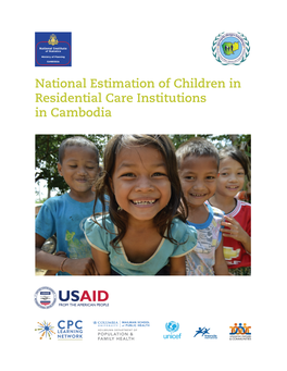 National Estimation of Children in Residential Care Institutions in Cambodia
