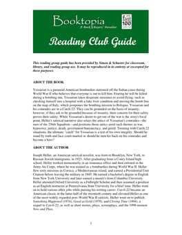 1 This Reading Group Guide Has Been Provided by Simon & Schuster For