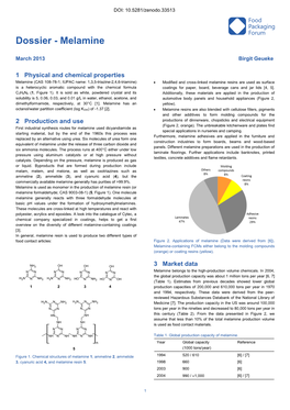 Dossier - Melamine