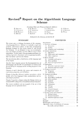 Revised3report on the Algorithmic Language Scheme