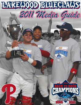 2011 Lakewood Blueclaws Media Guide