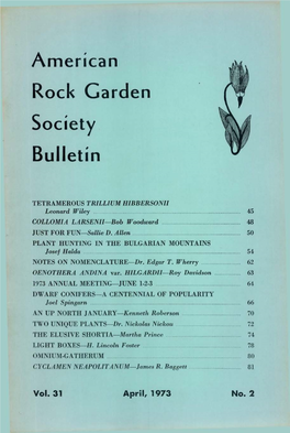 American H Ock Uarden Ym Society M I Bulletin ^