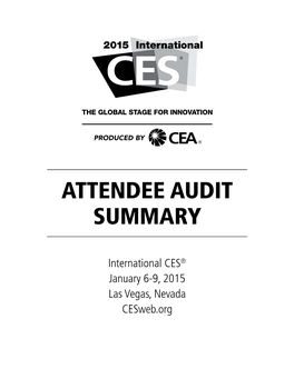 Attendee Audit Summary