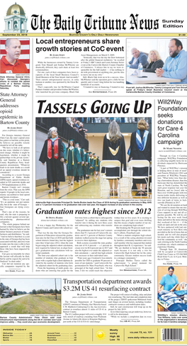 TASSELS GOING up Foundation Epidemic in Seeks Bartow County Donations