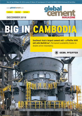 GLOBAL CEMENT MAGAZINE: DEAR READERS Novembersubscribe Ad2013 Index